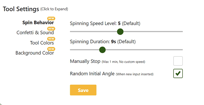 Tạo v&ograve;ng quay may mắn tự chọn Picker Wheel 1
